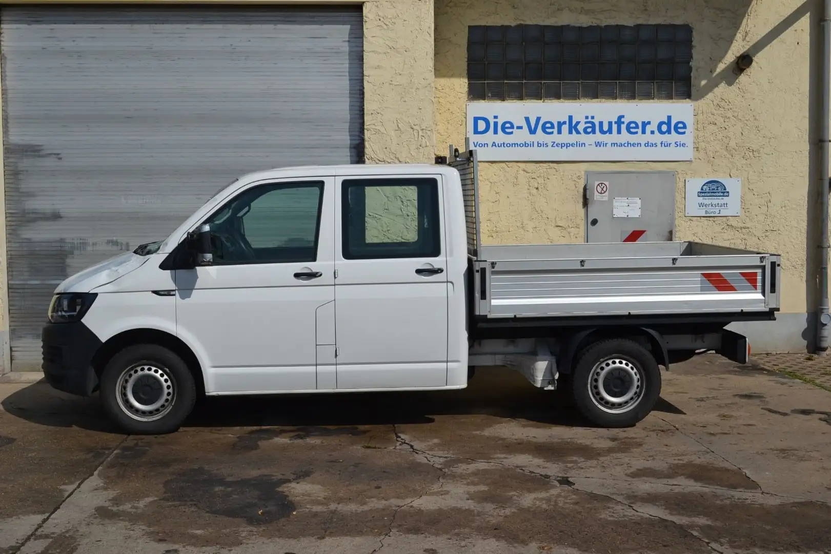 Volkswagen T6 Transporter Pritsche Pritsche Doppelkabine la Weiß - 2