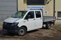 Volkswagen T6 Transporter Pritsche Pritsche Doppelkabine la Weiß - thumbnail 1