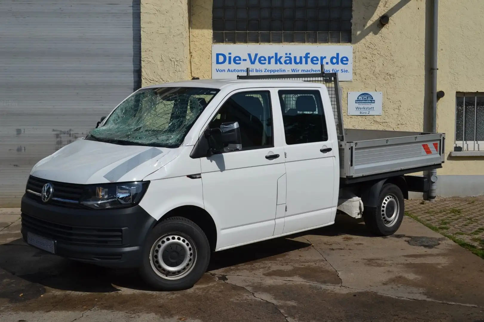 Volkswagen T6 Transporter Pritsche Pritsche Doppelkabine la Weiß - 1