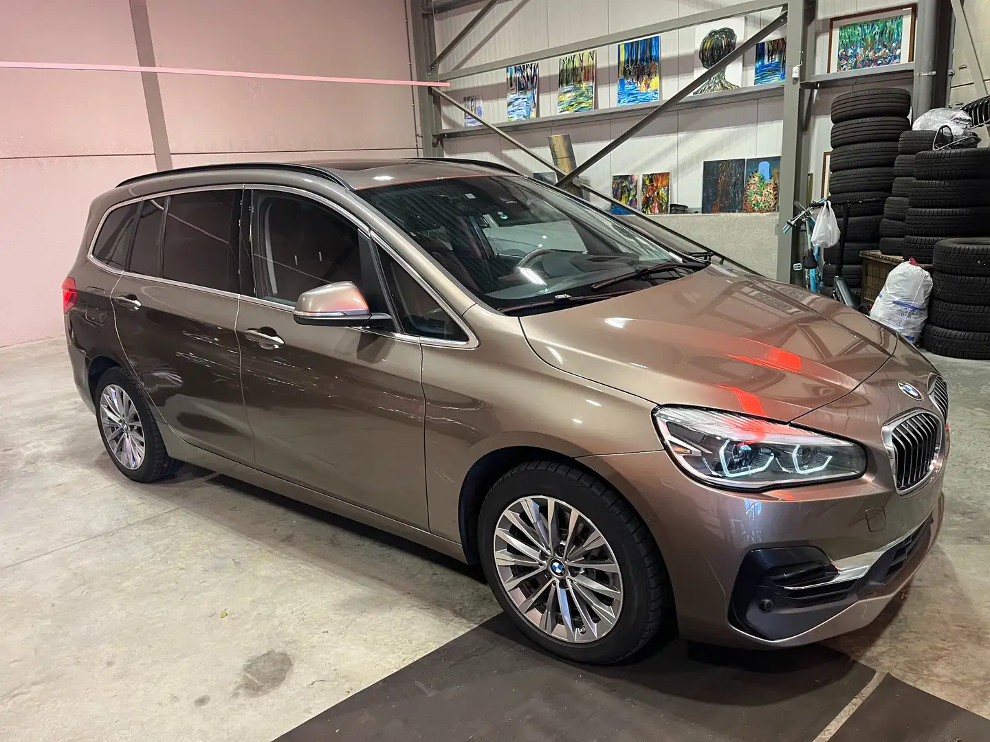 BMW 218 Gran Tourer xDrive Aut Pack Premium FULL 7 PLACES Brun - 2