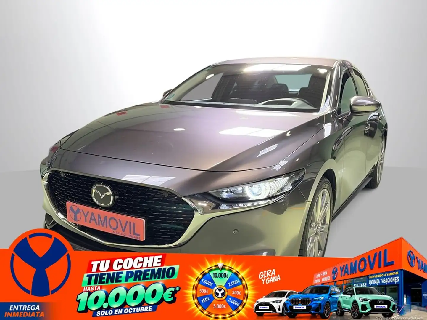 Mazda 3 Sedán 2.0 e-Skyactiv-G Zenith 90kW Gris - 1