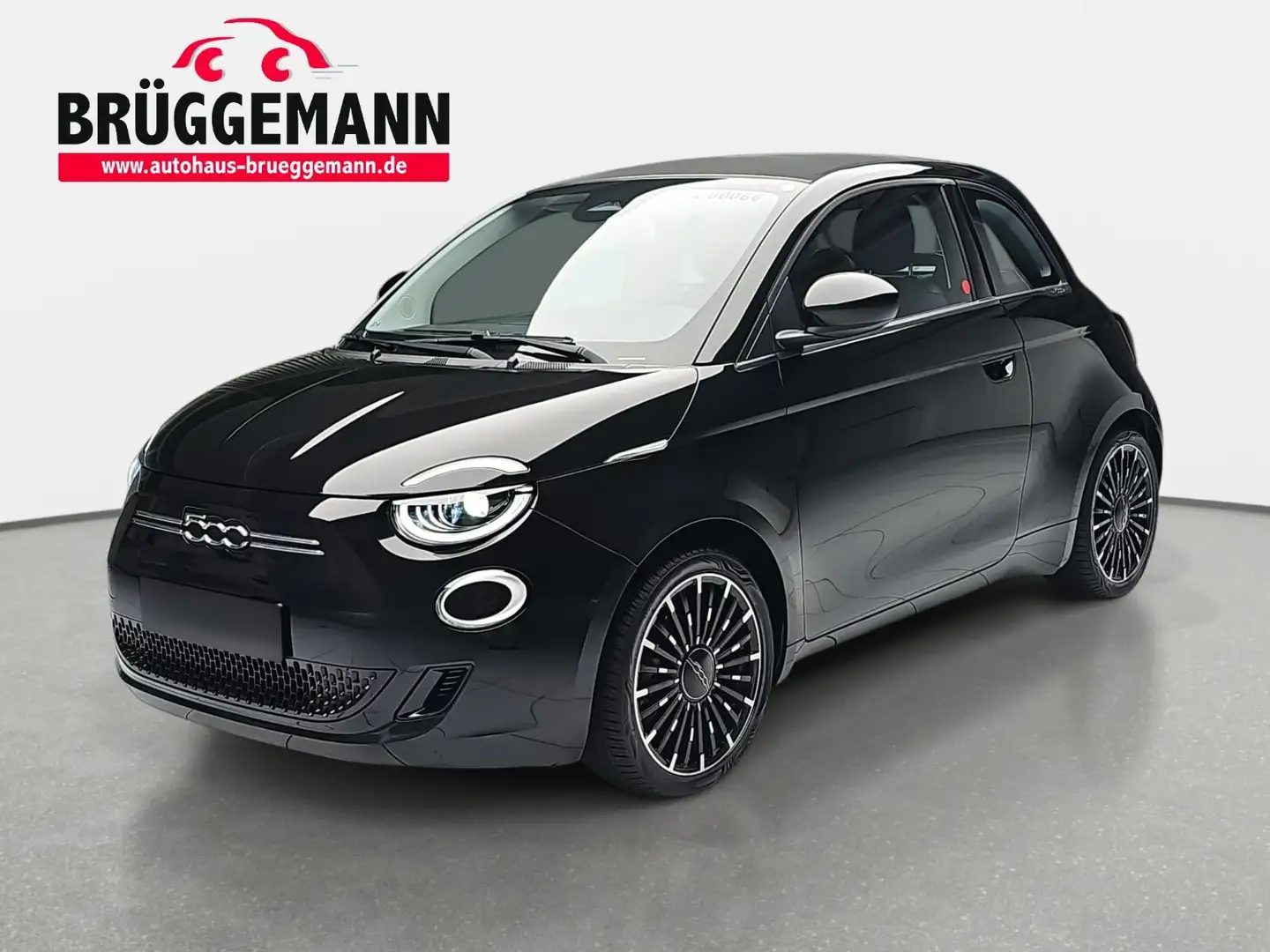 Fiat 500e 500E CABRIO ELEKTRO 42 KWH ALLWETTER ICON Schwarz - 1
