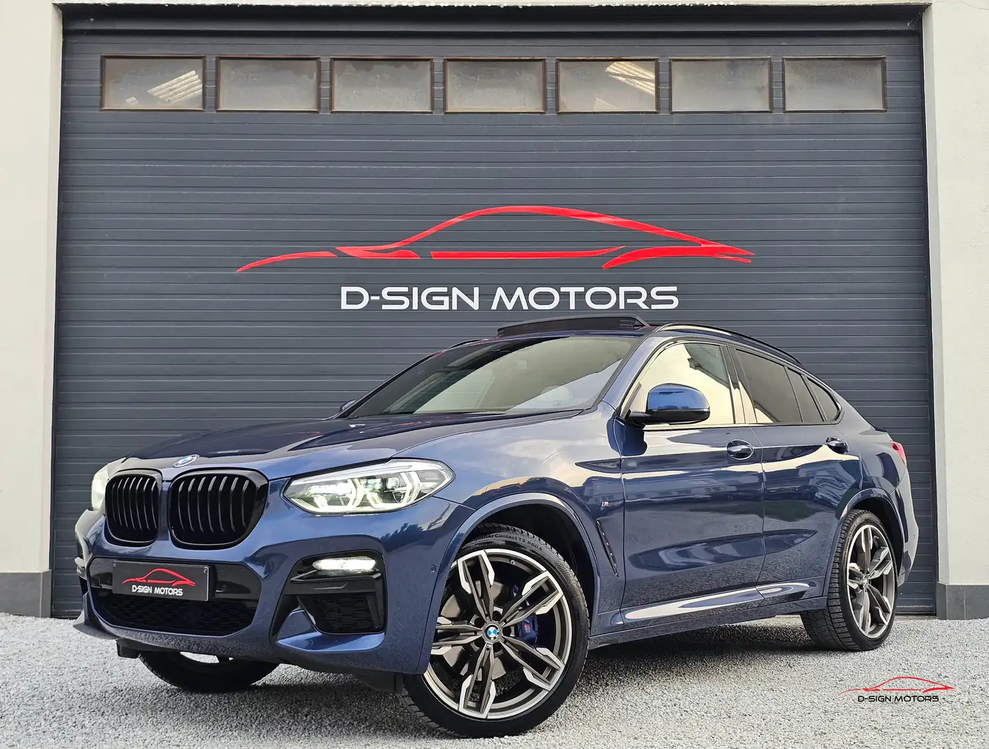 BMW X4 M 40 dAS (326ch) M SPORT 2019 130.582km TVA !! Bleu - 1