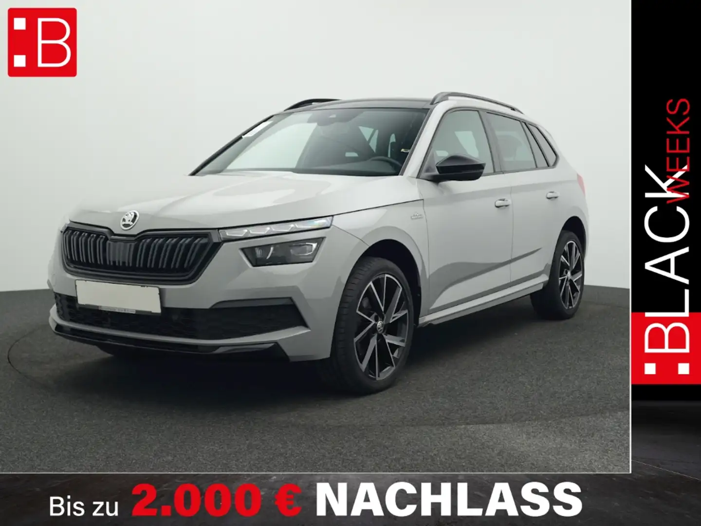Skoda Kamiq 1.0 TSI DSG Monte Carlo AHK PANO REAR VIEW SMART L Grau - 1