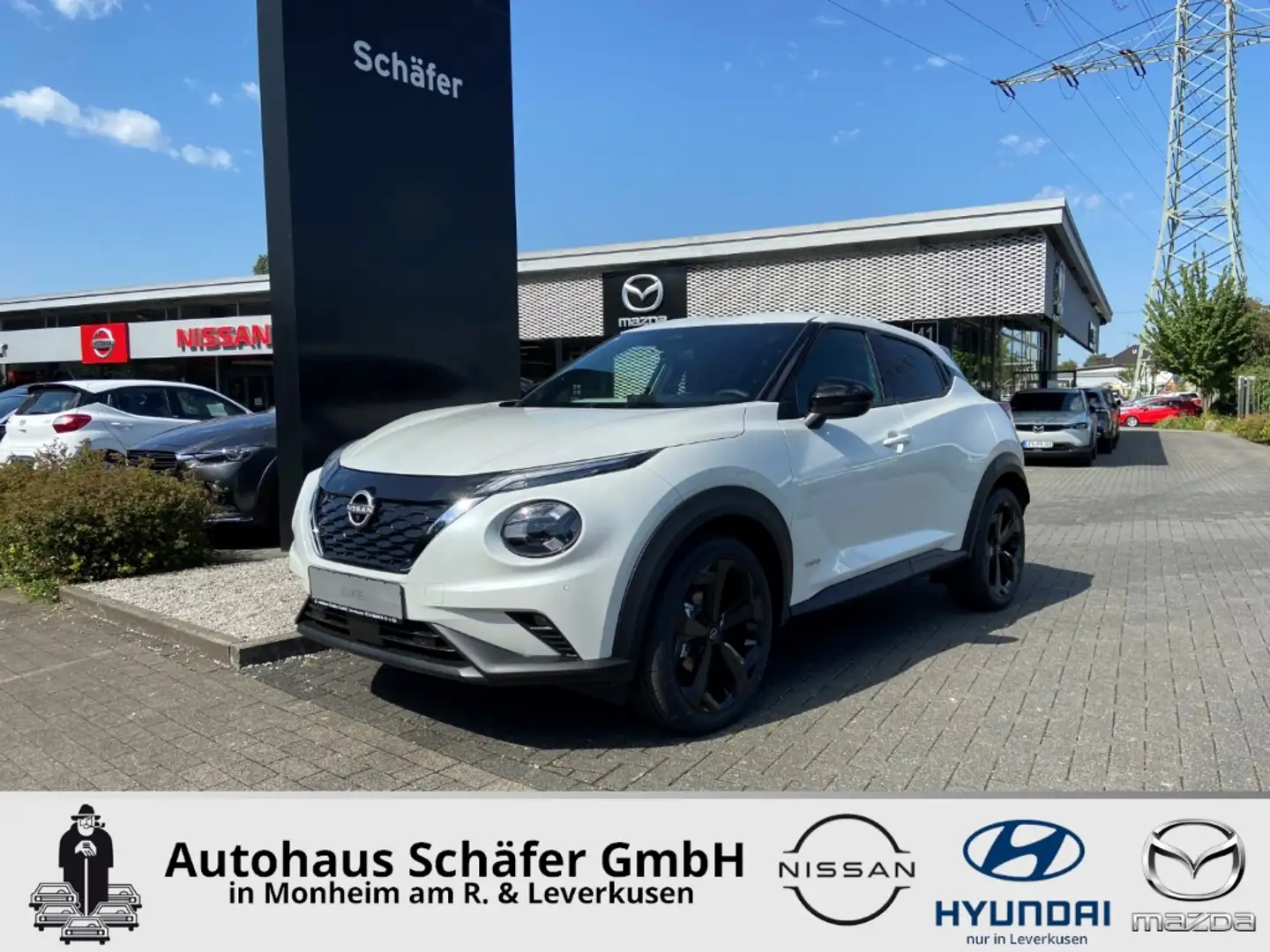 Nissan Juke TEKNA 1.6 Hybrid 143PS 4AMT Bose BFS Navi digitale Blanc - 1