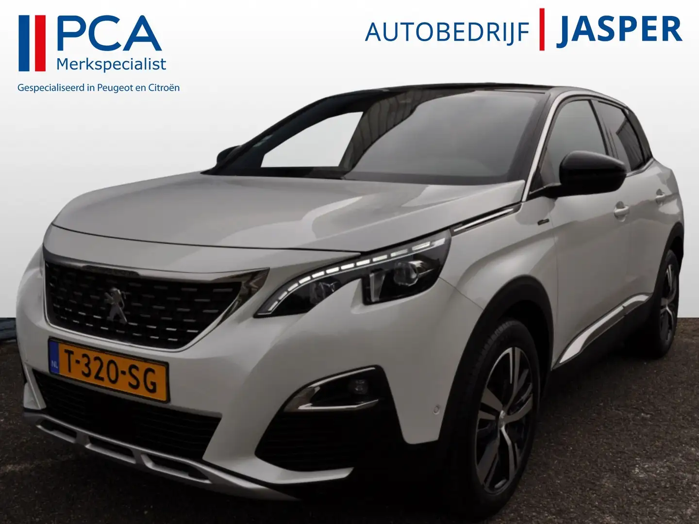 Peugeot 3008 1.6 turbo GT Line Autom LED Navi pdc v+a keyless Blanco - 1