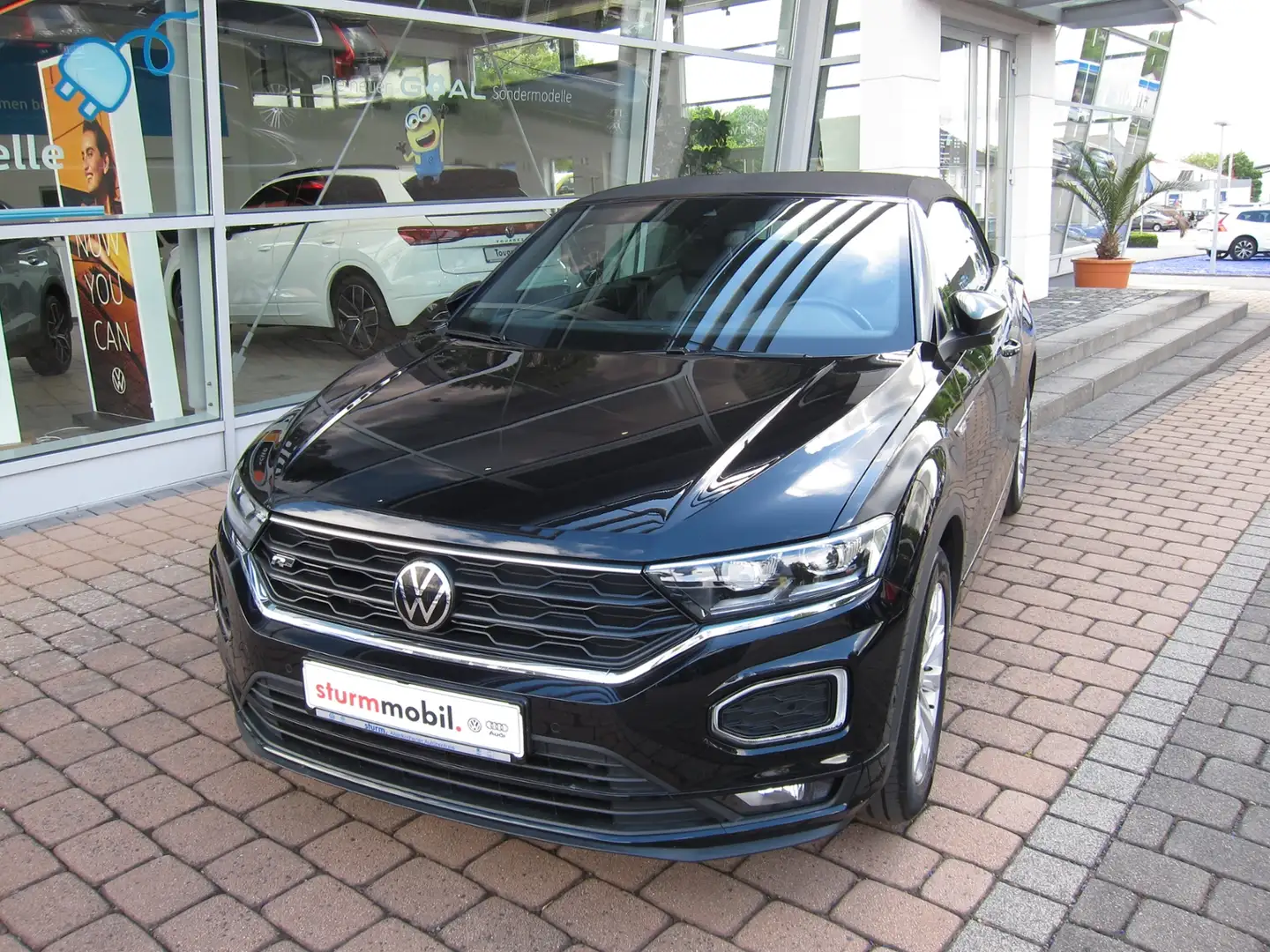 Volkswagen T-Roc Cabriolet R-Line  1.5 TSI DSG *Navi, LED, AHK* Noir - 2