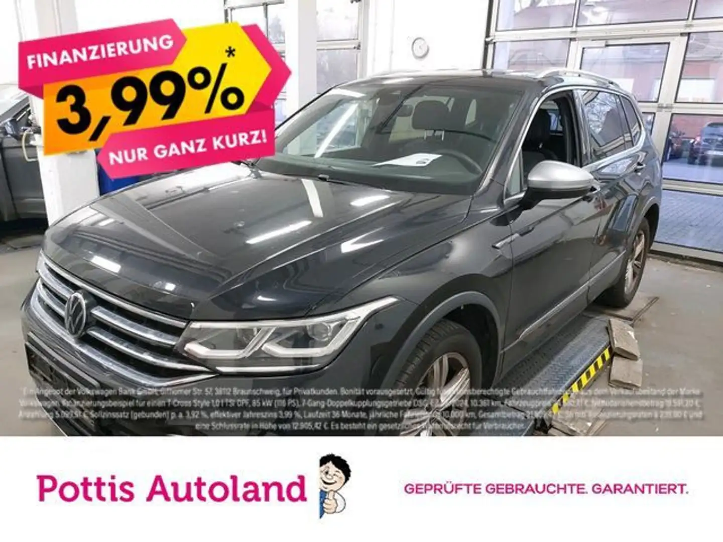Volkswagen Tiguan Allspace 2.0 TDI DSG 4M R-LINE AHK NAVI K Schwarz - 1