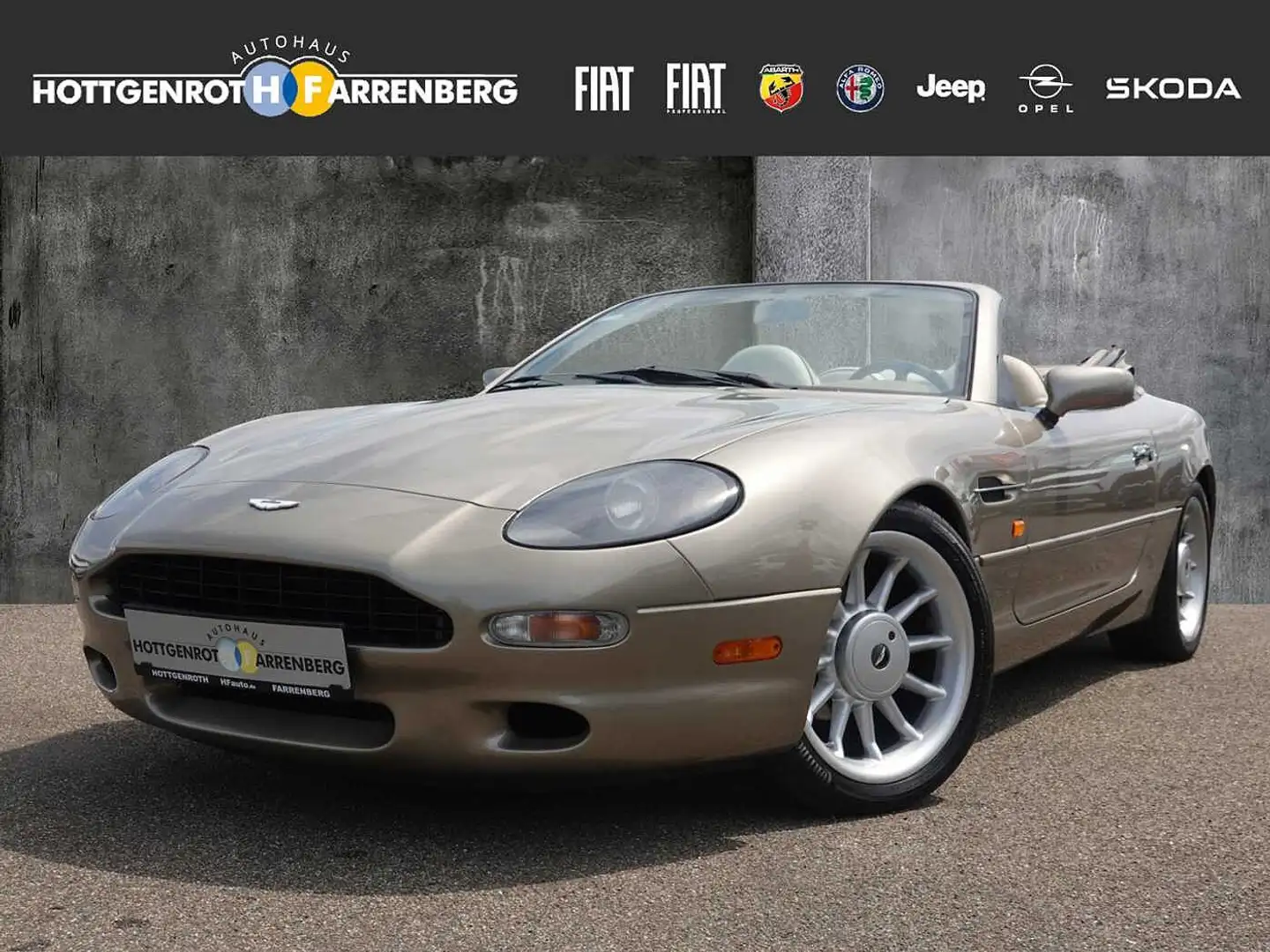 Aston Martin DB7 Volante 3.2 Kompressor  Leder Beige Tempom.el.Fens Gold - 1