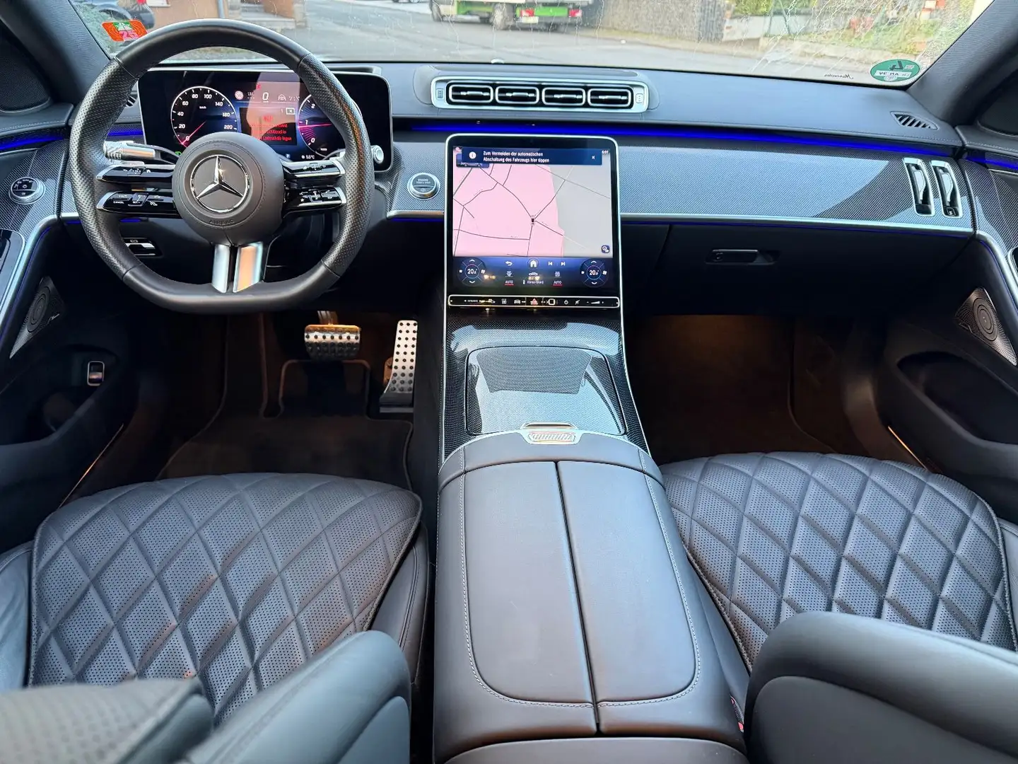 Mercedes-Benz S 450 d 4Matic Lang AMG Pano Luftfederung Nero - 2