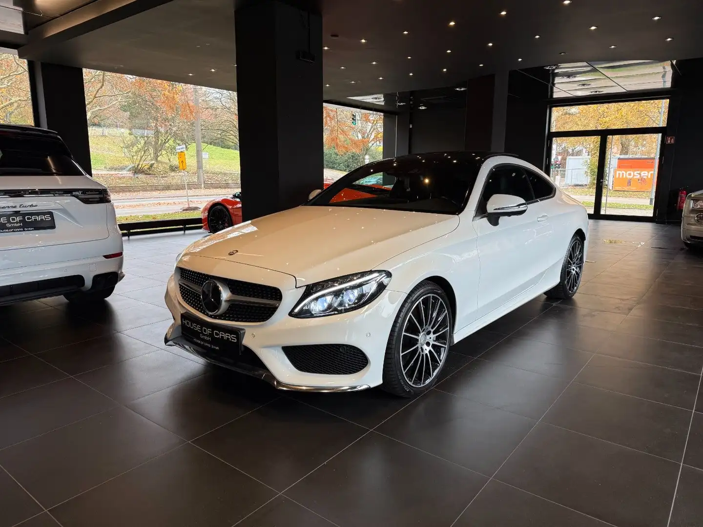 Mercedes-Benz C 300 AMG-Line Coupe*Pano*Burmester*360°*Head-Up Weiß - 1