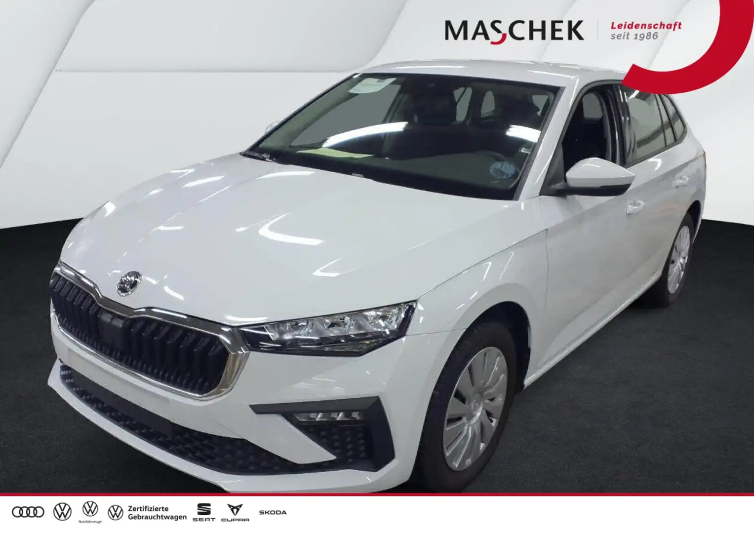 Skoda Scala 1.0 TSI DSG AHK PDC Sitzh. GRA AHK AUT LED Weiß - 1
