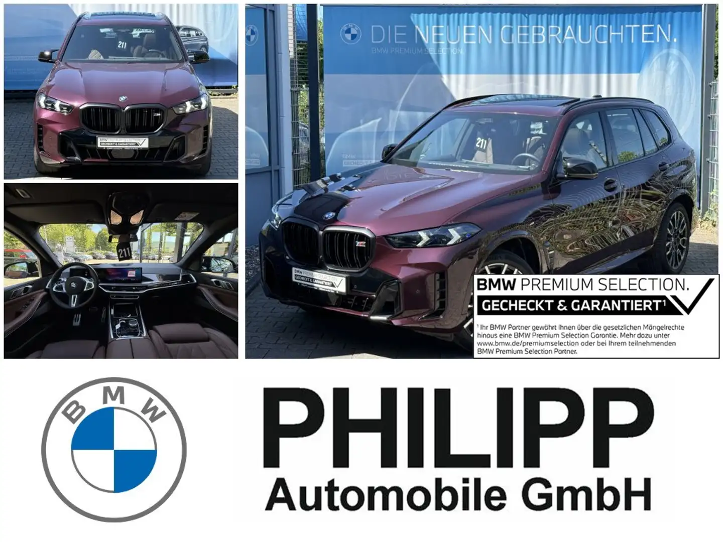 BMW X5 M60i xDrive M Sport Pro AHK DA-Prof h&k P-SKY Rouge - 1
