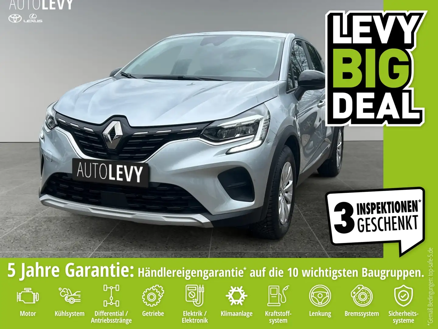 Renault Captur II 1.0 TCe 100 Business Ed +PDC+ALLWETTER+ Plateado - 1