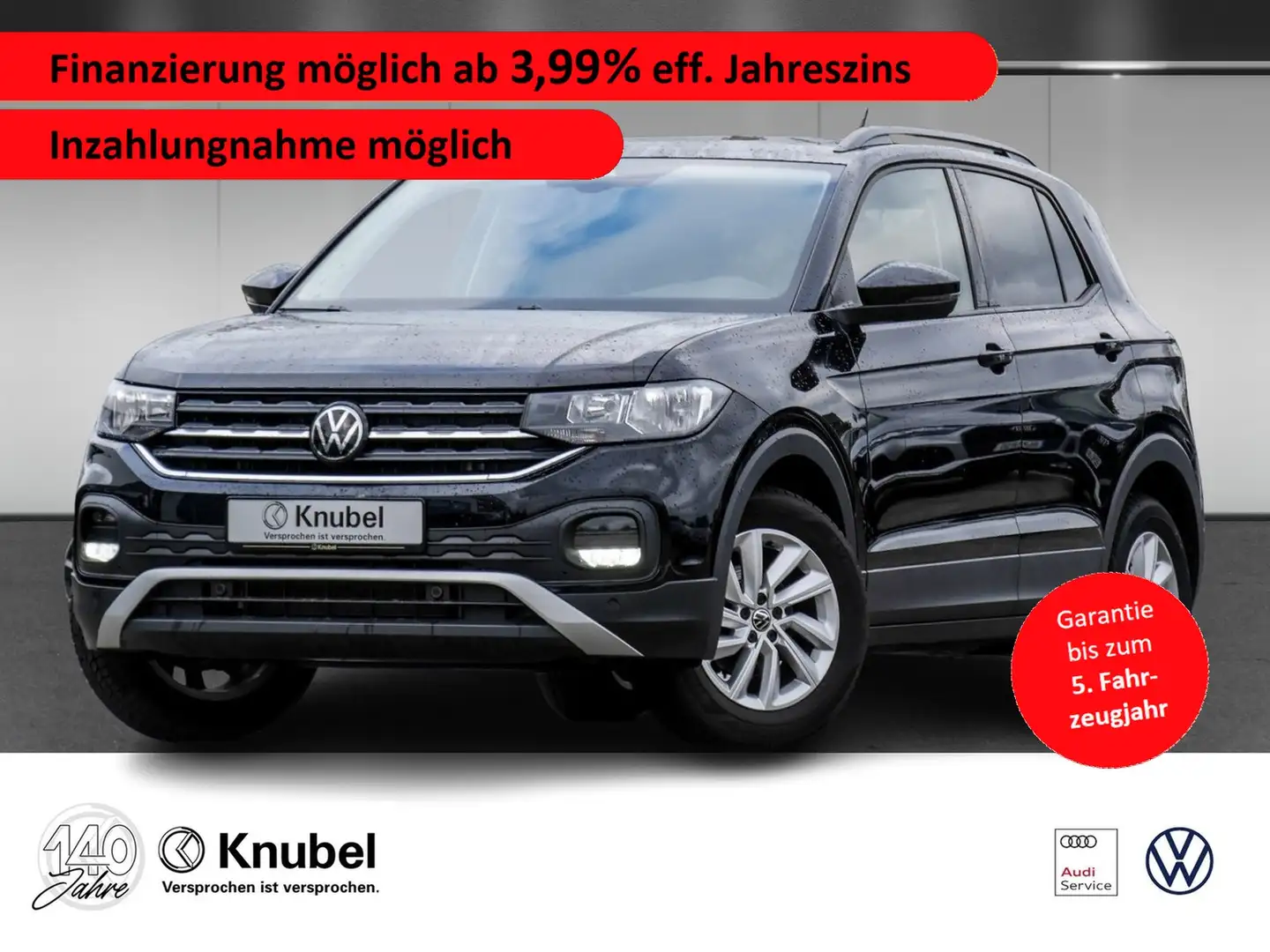 Volkswagen T-Cross Life 1.0 TSI Nav.vorb. App-Connect ACC Zwart - 1