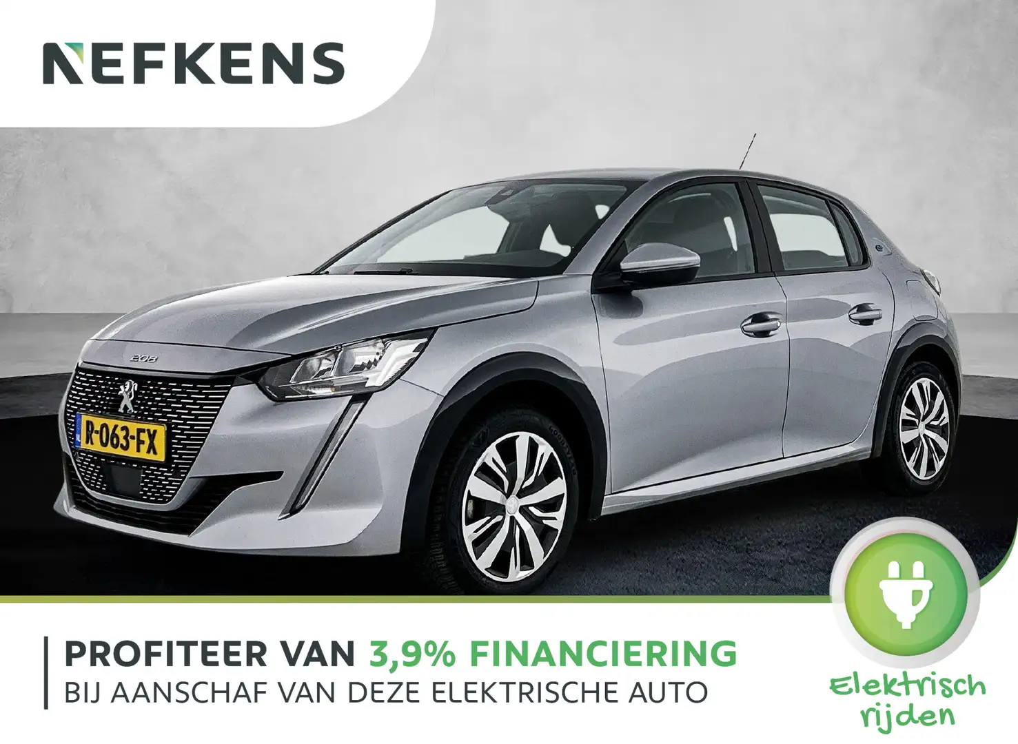 Peugeot e-208 EV Active 50 kWh 136pk | Navigatie via Apple Carpl Gris - 1