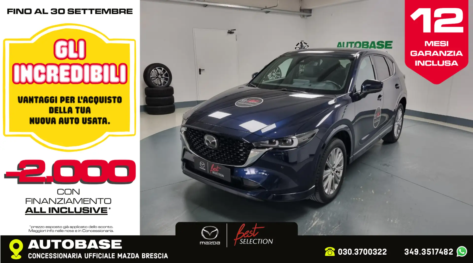 Mazda CX-5 2.2 Signature awd 184cv auto Blau - 1