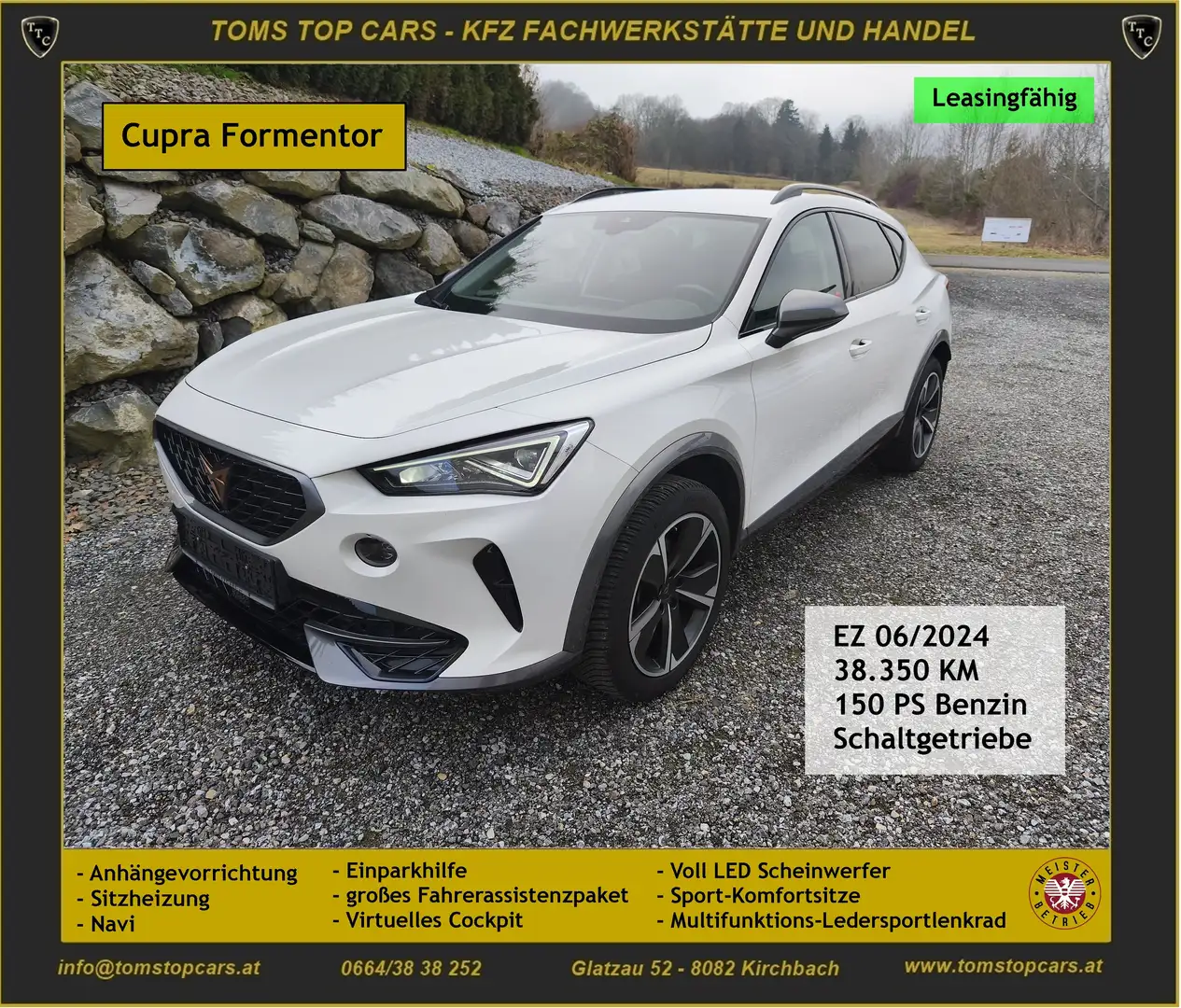 CUPRA Formentor Anhängevorr., Sitzhzg., Voll-LED Weiß - 1