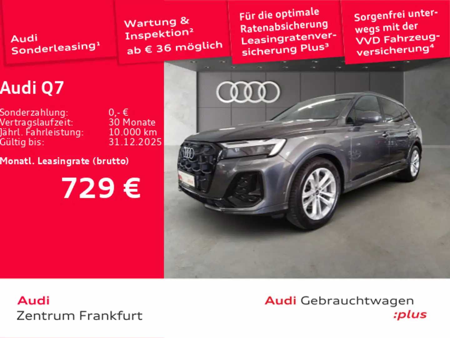 Audi Q7 50 TDI quattro tiptronic S line Matrix-LED Pa Grau - 1