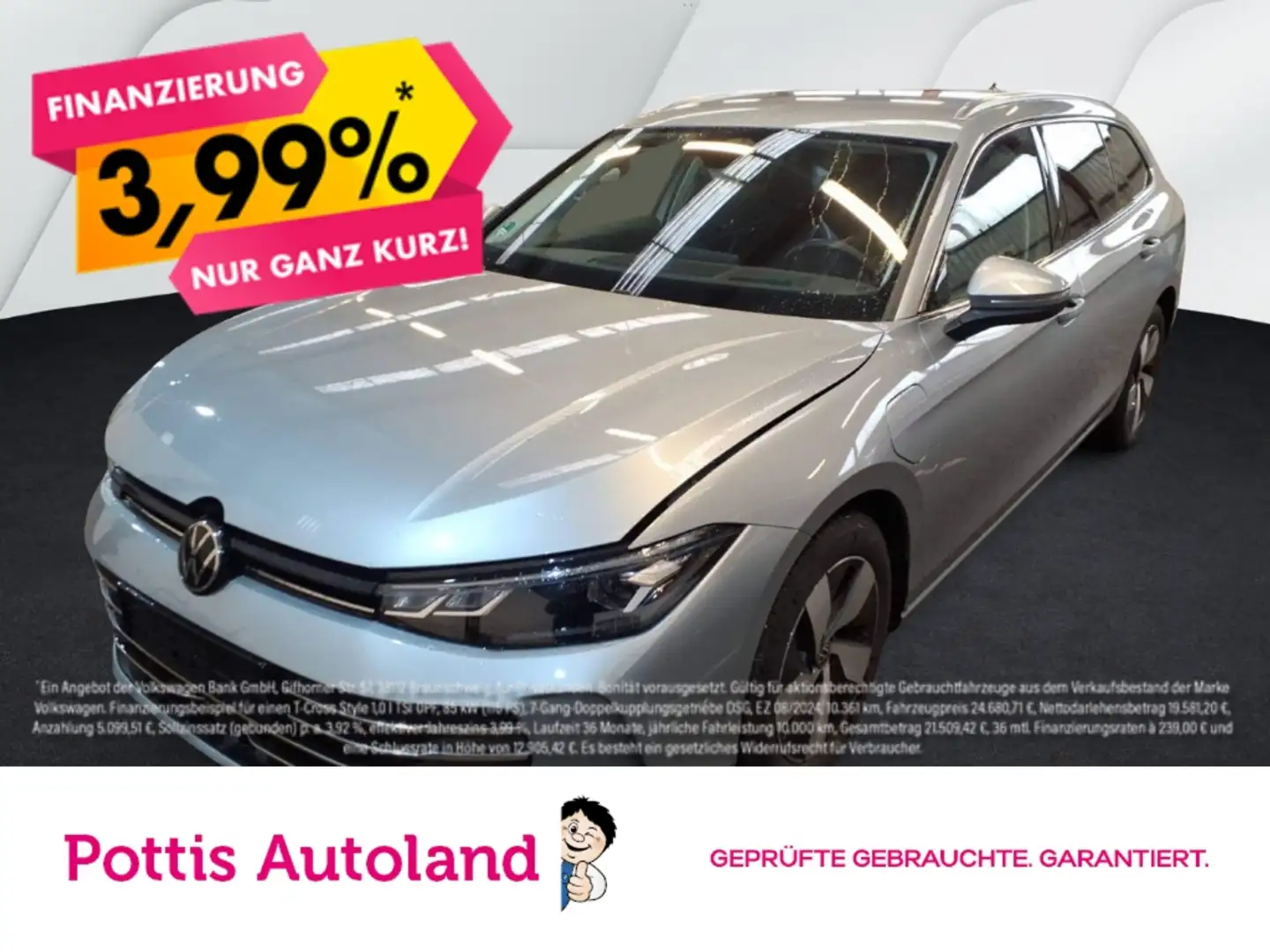 Volkswagen Passat Variant 1.5 TSI eHybird DSG BUSINESS AHK KAMERA PDC NAVI Silber - 1