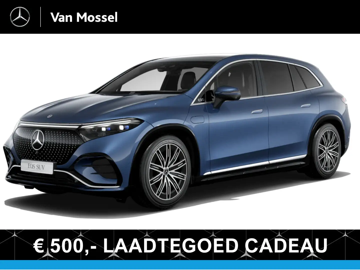 Mercedes-Benz EQS SUV 450 4MATIC AMG Line / Stoelverwarming / Stoelventi Azul - 1
