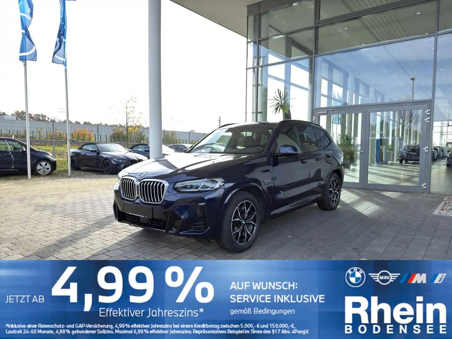 BMW X3 xDrive30e M Sport ACC HUD AHK 360° DrivingAss Blau - 1