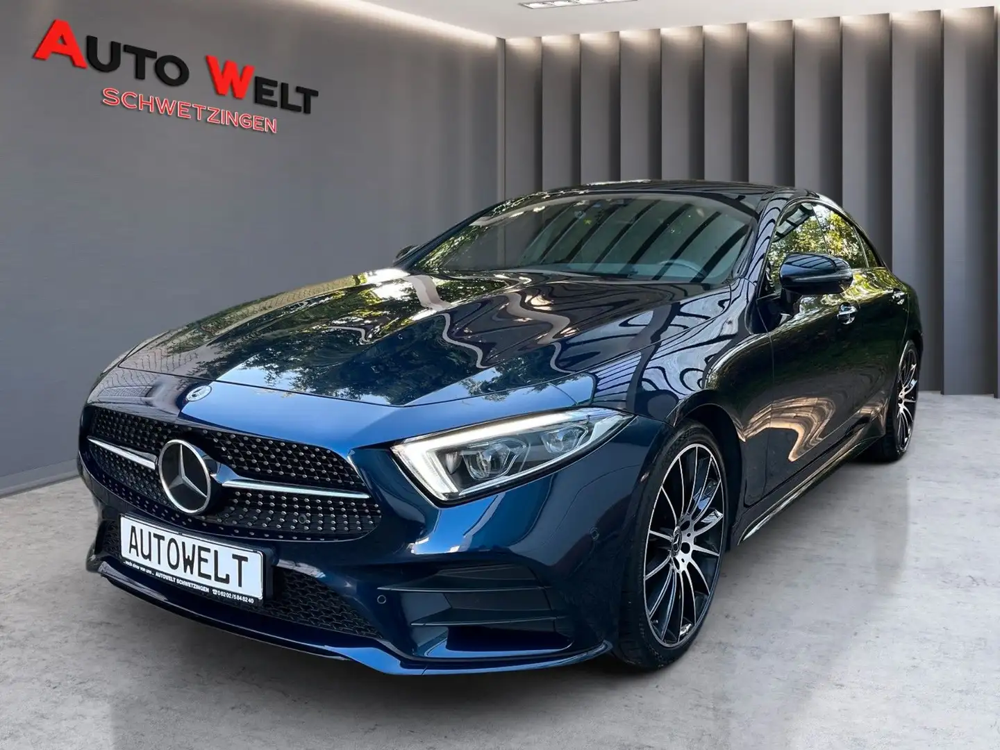 Mercedes-Benz CLS 400 d Coupe 4Matic 1Hand,AMG,Night,HUD,MBLED Blau - 1