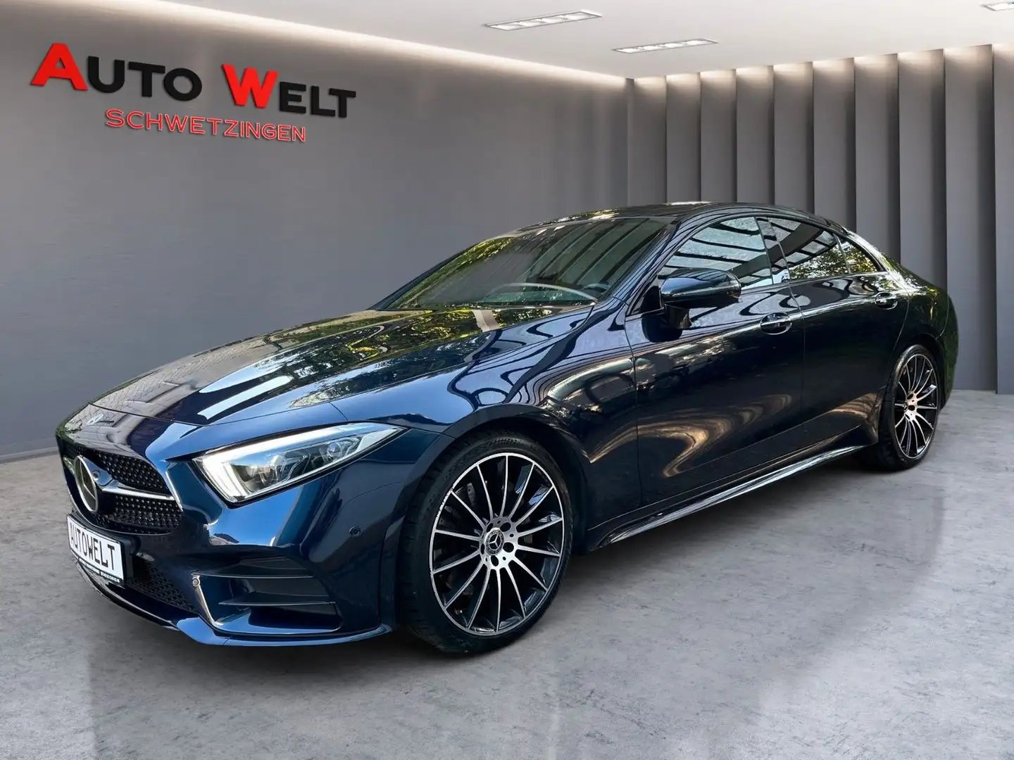 Mercedes-Benz CLS 400 d Coupe 4Matic 1Hand,AMG,Night,HUD,MBLED Blau - 2