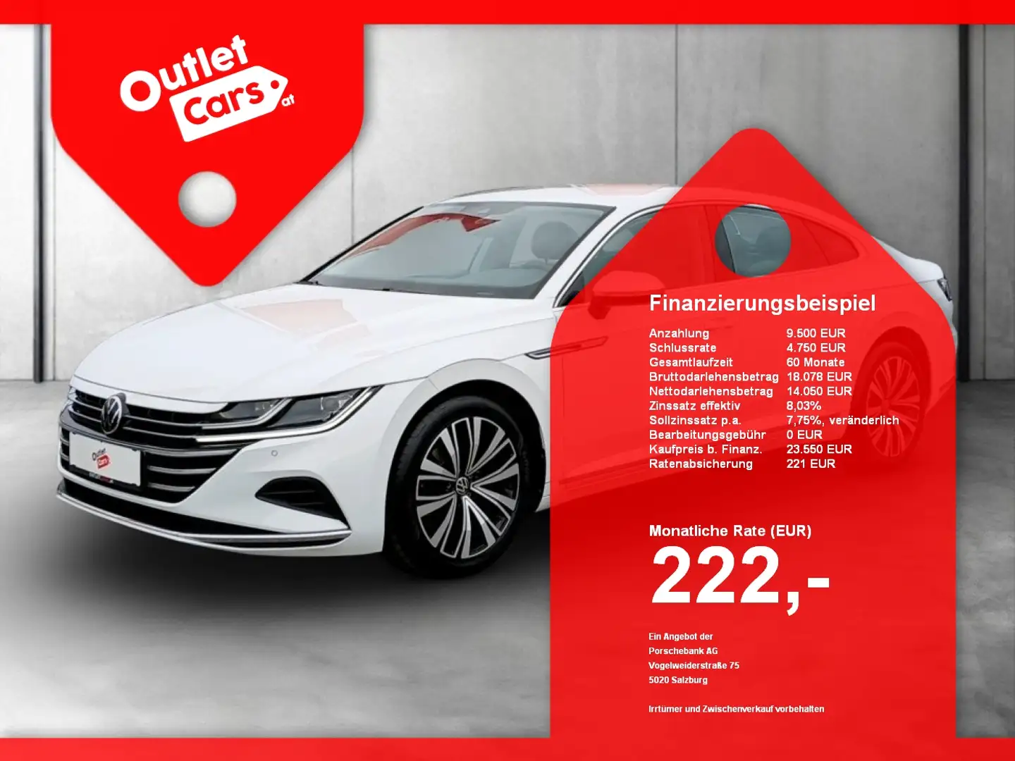 Volkswagen Arteon 2.0 TDI Elegance ASSIST+CARPLAY+LED+RADAR Weiß - 1