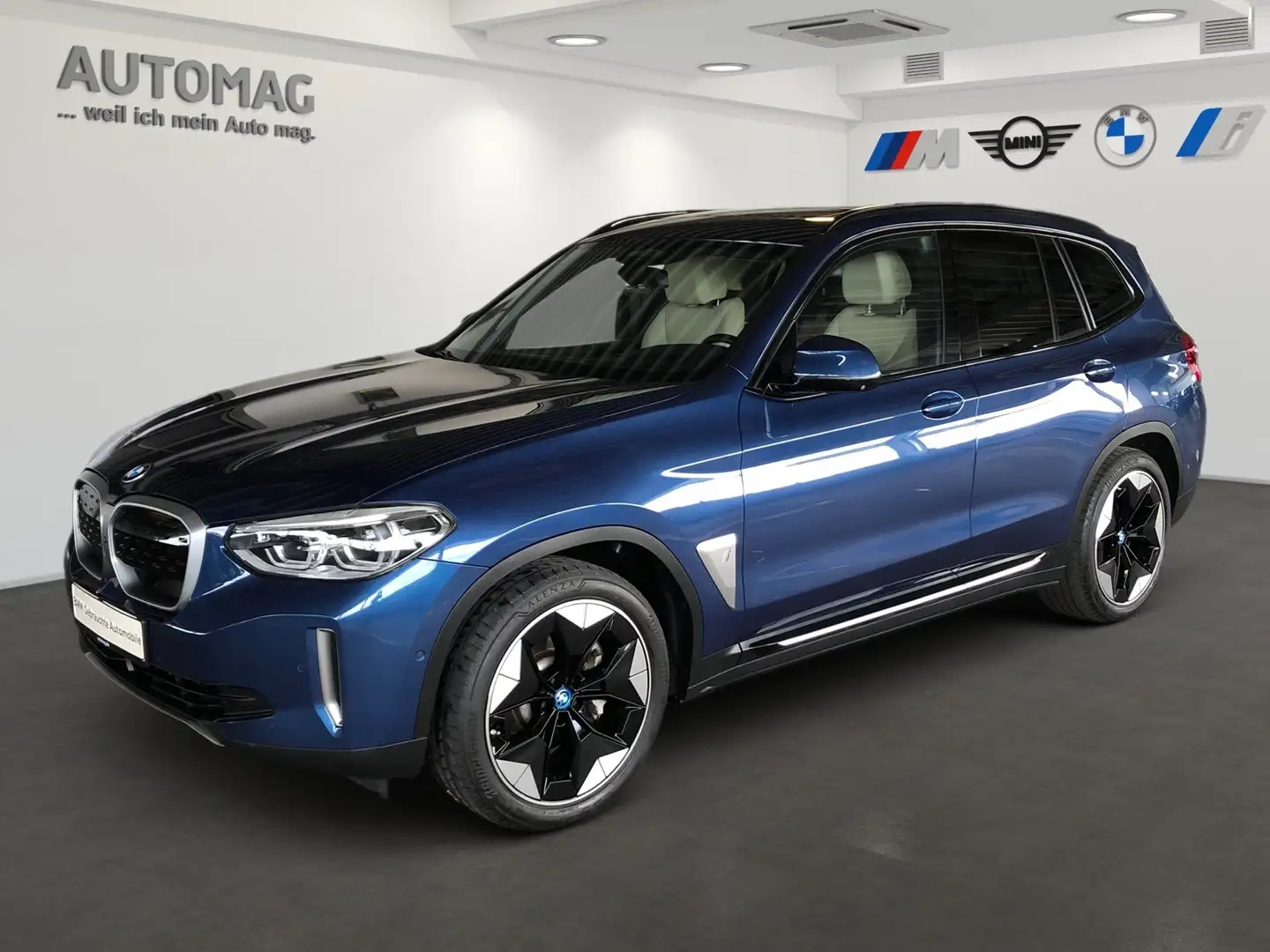 BMW iX3 Impressive*AHK Bleu - 1
