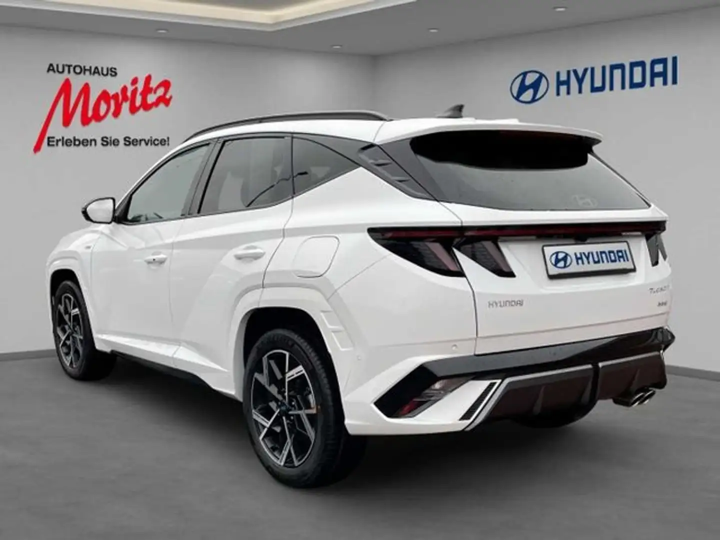 Hyundai TUCSON Hybrid 1.6 T-GDI N Line Panorama ECS 360°Kamera Weiß - 2