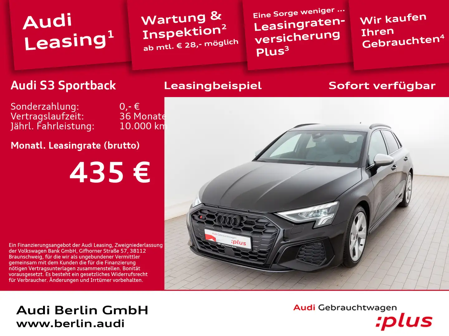 Audi S3 TFSI S tr. PDC LED B&O SITZHZG Чорний - 1