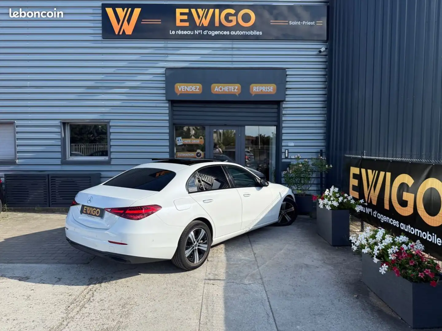 Mercedes-Benz C 220 2.0 220d 224ch avantgarde toit ouvrant sièges électriques chauffants Weiß - 2