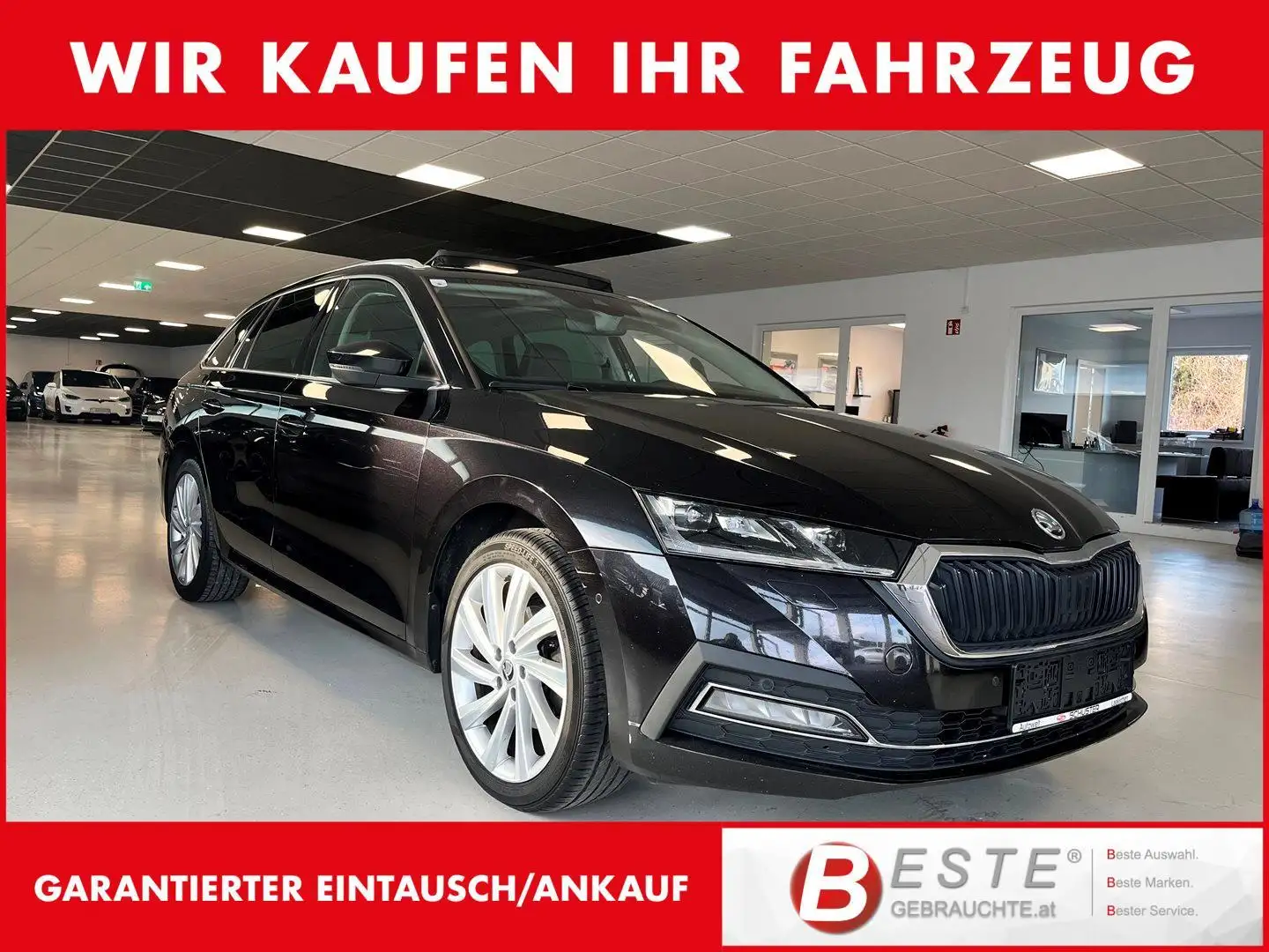 Skoda Octavia Combi 2,0 TDI Style *Vollausstattung* Чёрный - 1