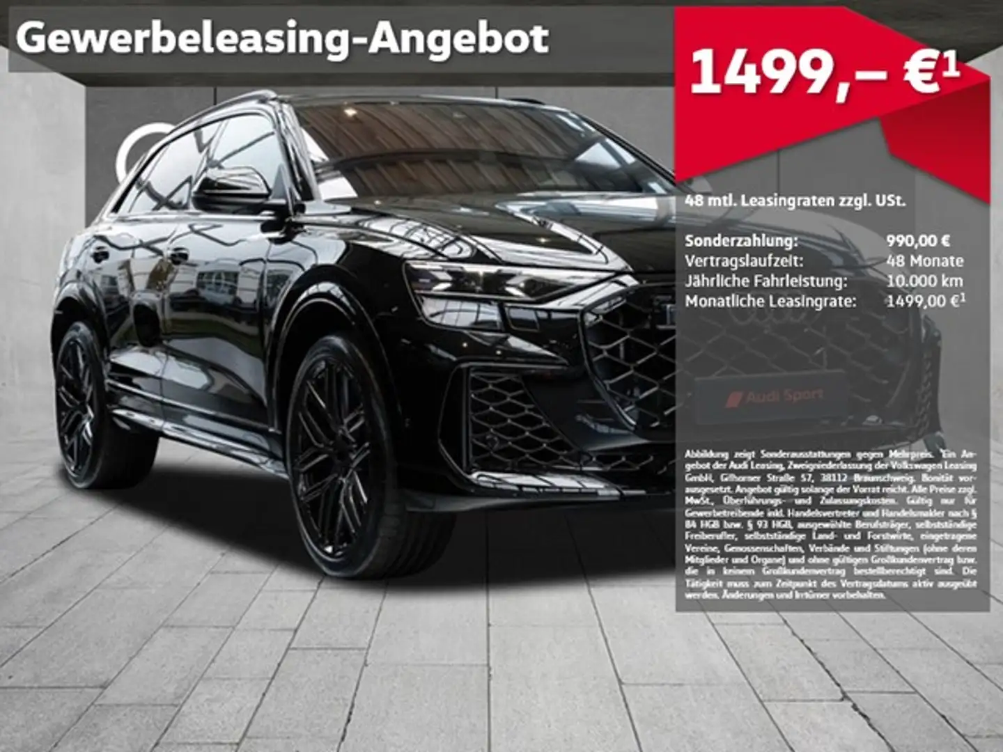 Audi RS Q8 Performance UPE 194.085,00 305 KM/H PANO HEAD U... Zwart - 1