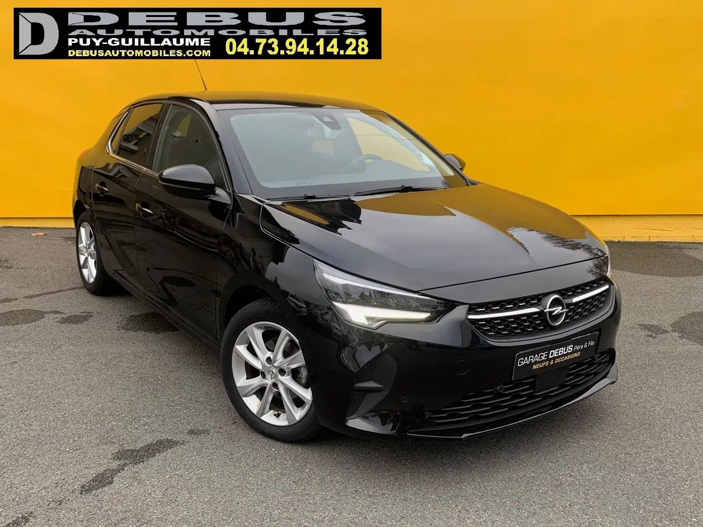 Opel Corsa-e 1.2 75CH ELEGANCE BUSINESS Schwarz - 1