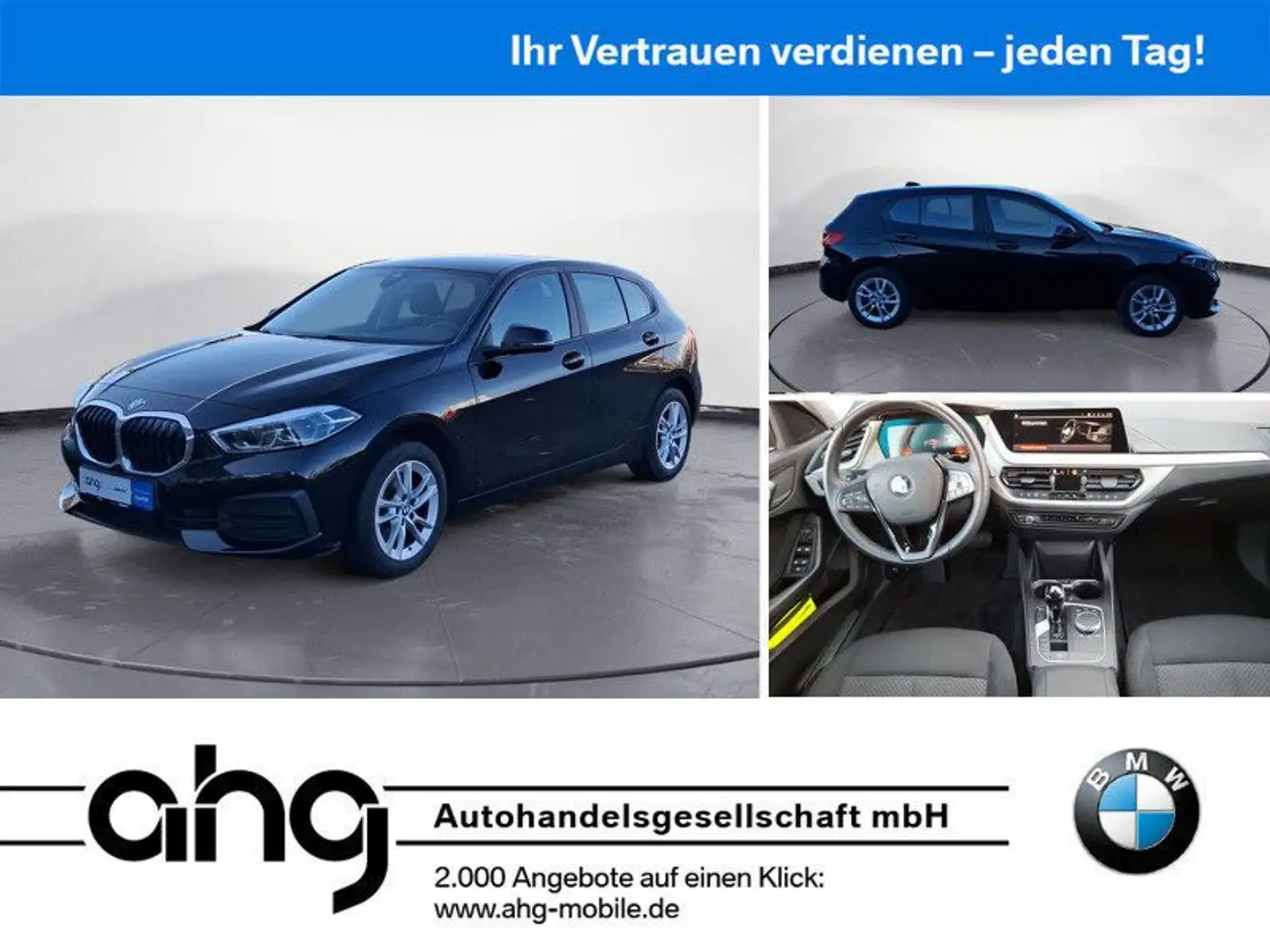 BMW 118 d Advantage Aut. PDC Sitzhzg. Vorn MF Lenkrad Noir - 1