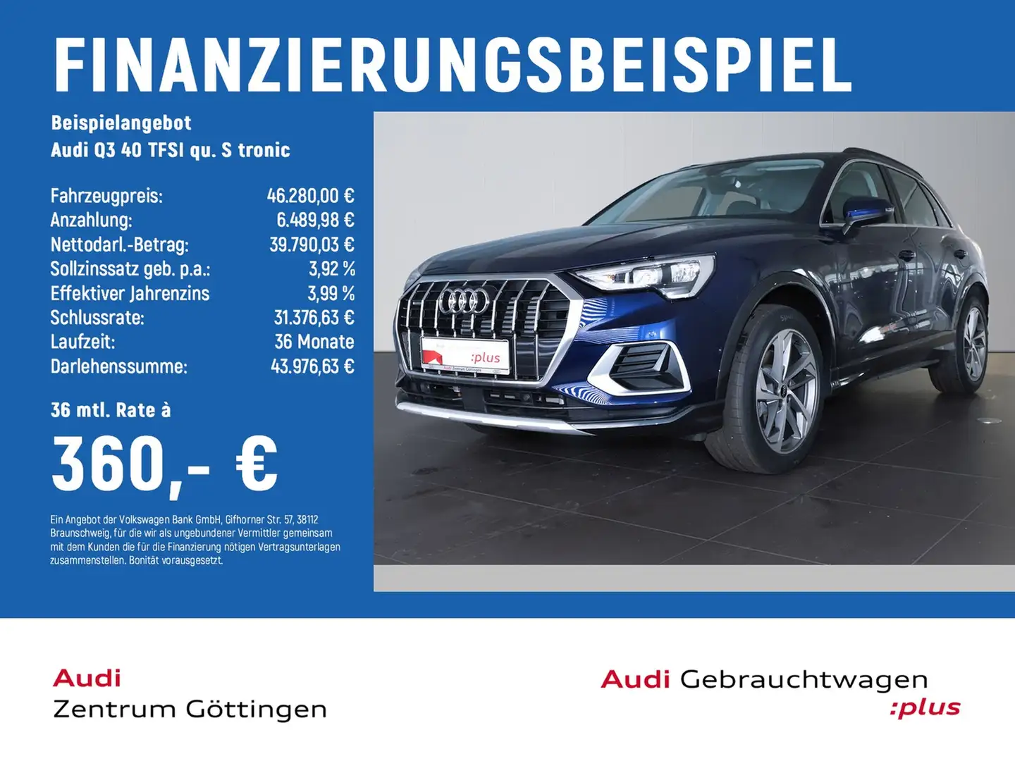 Audi Q3 40 TFSI qu. S tronic advanced +AHK+StHz.+ASG Azul - 2
