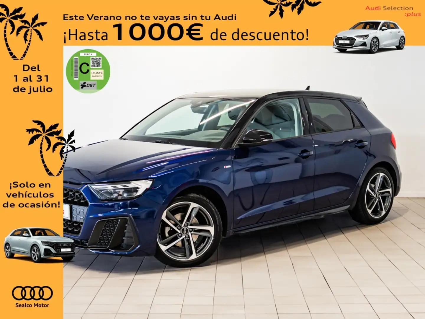 Audi A1 Sportback 30 TFSI Adrenalin Black edition Blau - 1