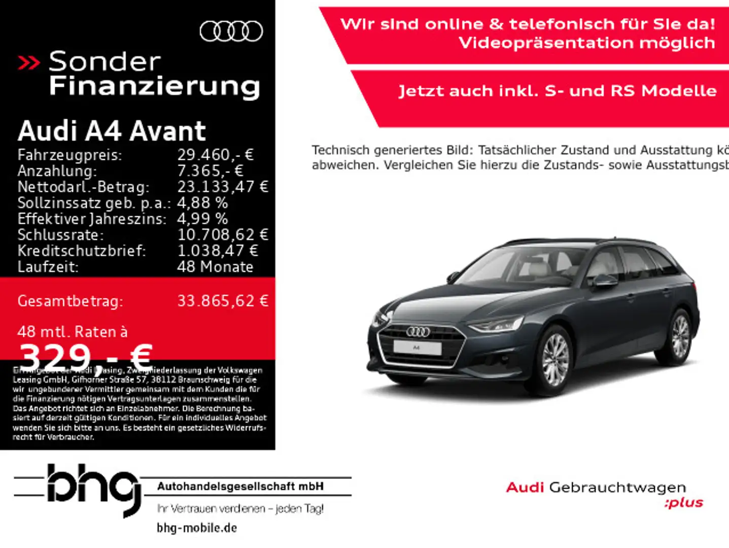 Audi A4 30 TDI S tronic Gris - 1
