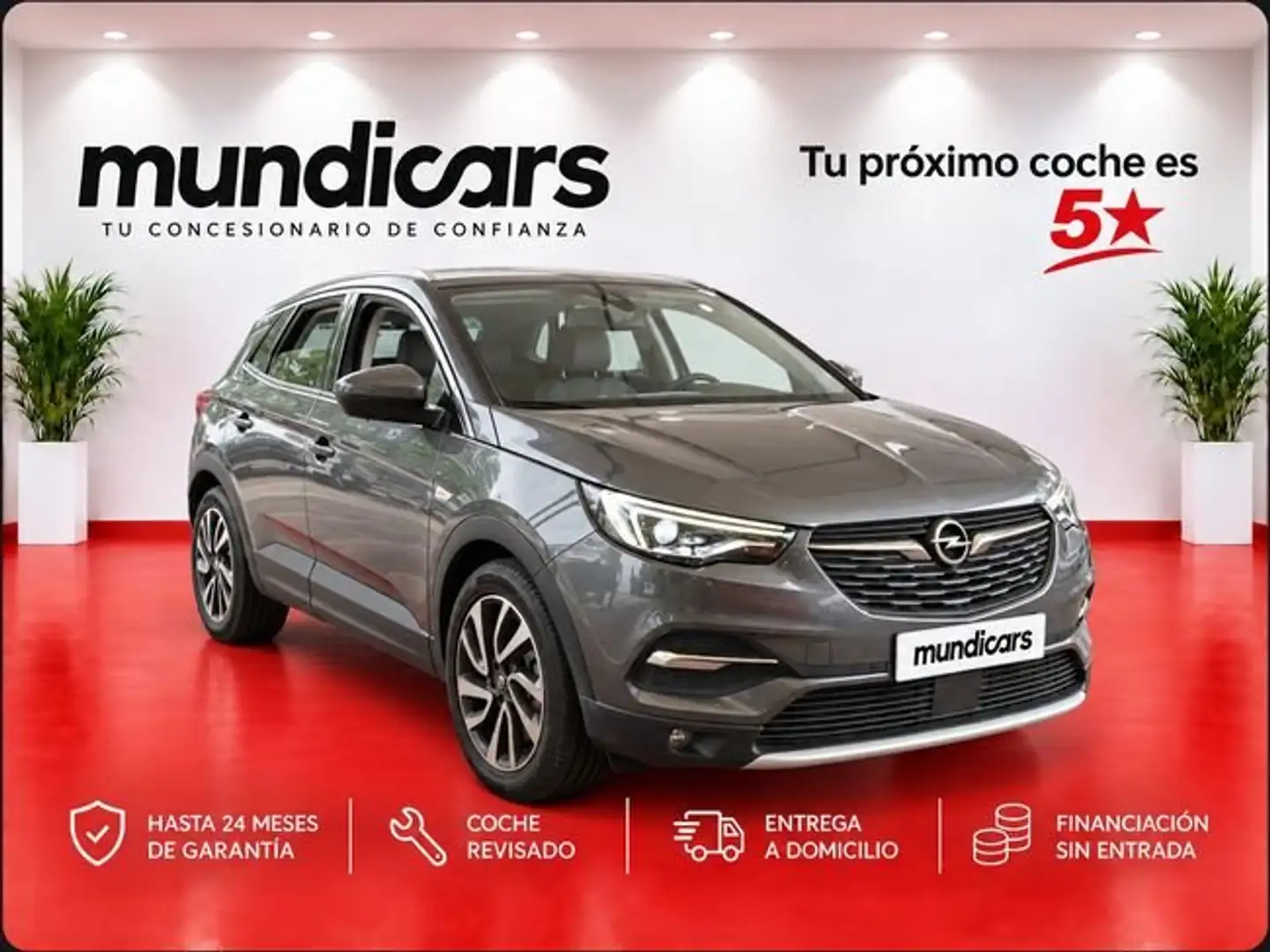 Opel Grandland X 1.6 CDTi Excellence Auto Gris - 1
