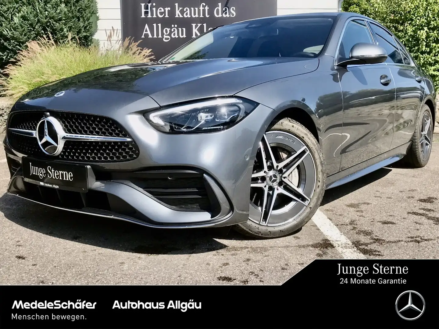 Mercedes-Benz C 300 C 300 d 4M AMG AHK Mem Distr Ambi Sound AMG Line Grau - 1