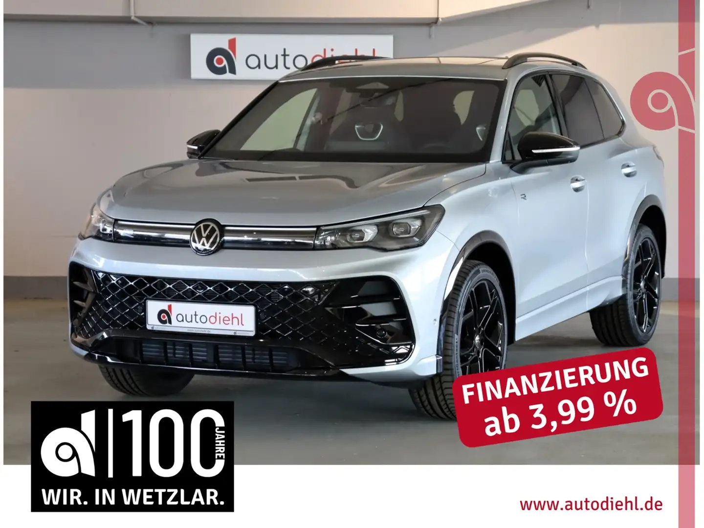 Volkswagen Tiguan 2.0 TDI DSG 4Motion R-Line *AHK*PANO Silber - 1
