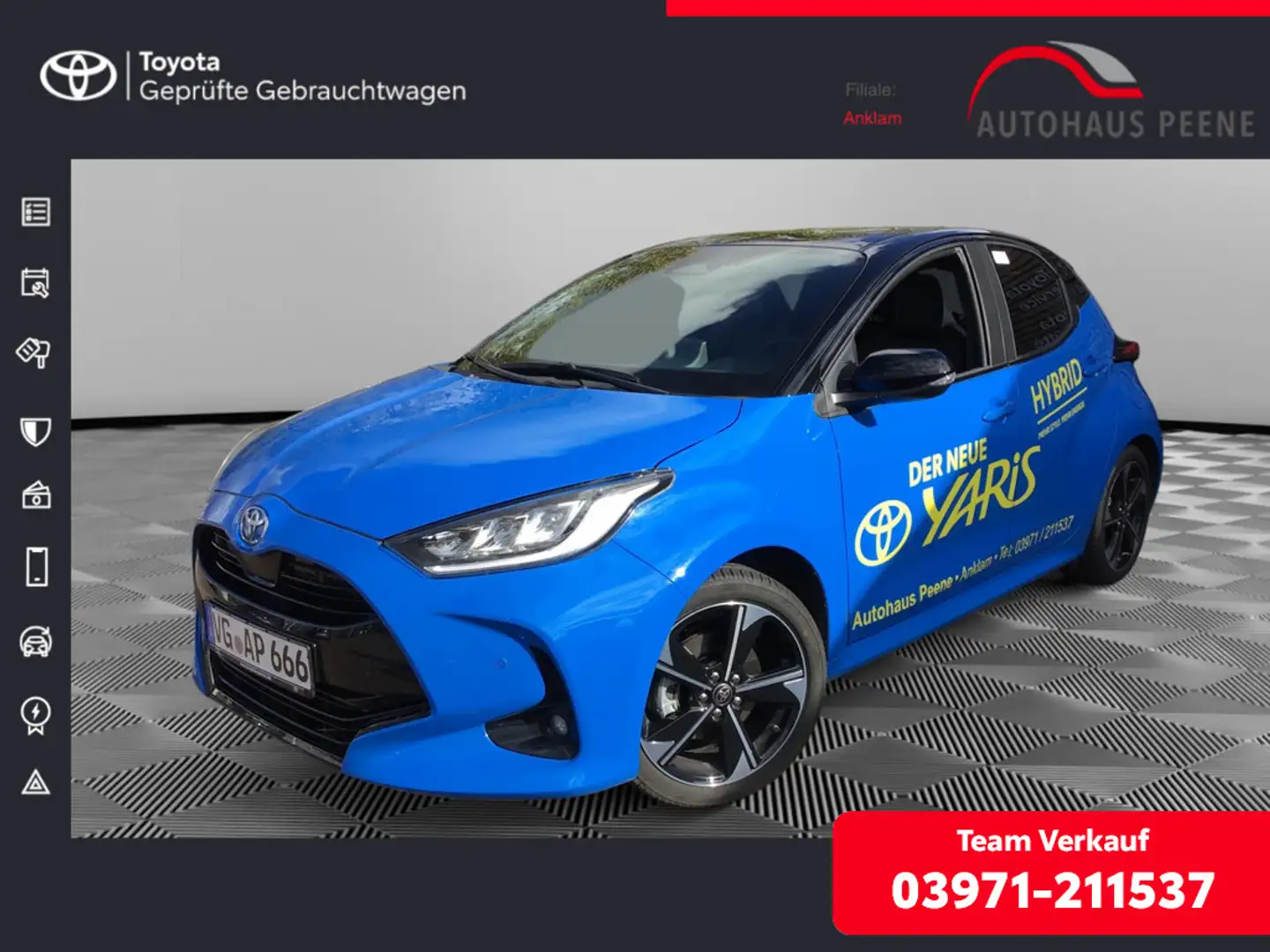 Toyota Yaris 1.5 Hybrid Premiere Edition ACC HUD LED Blau - 1