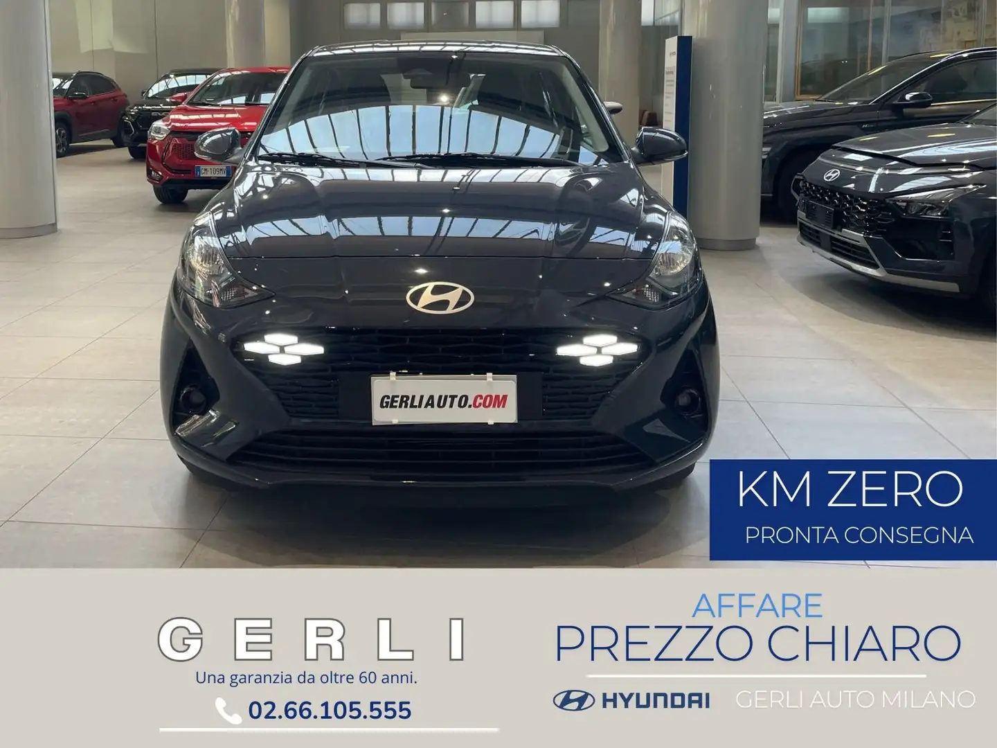 Hyundai i10 i10 III 2023 1.0 mpi Connectline 63cv/prezzo REALE Grigio - 1