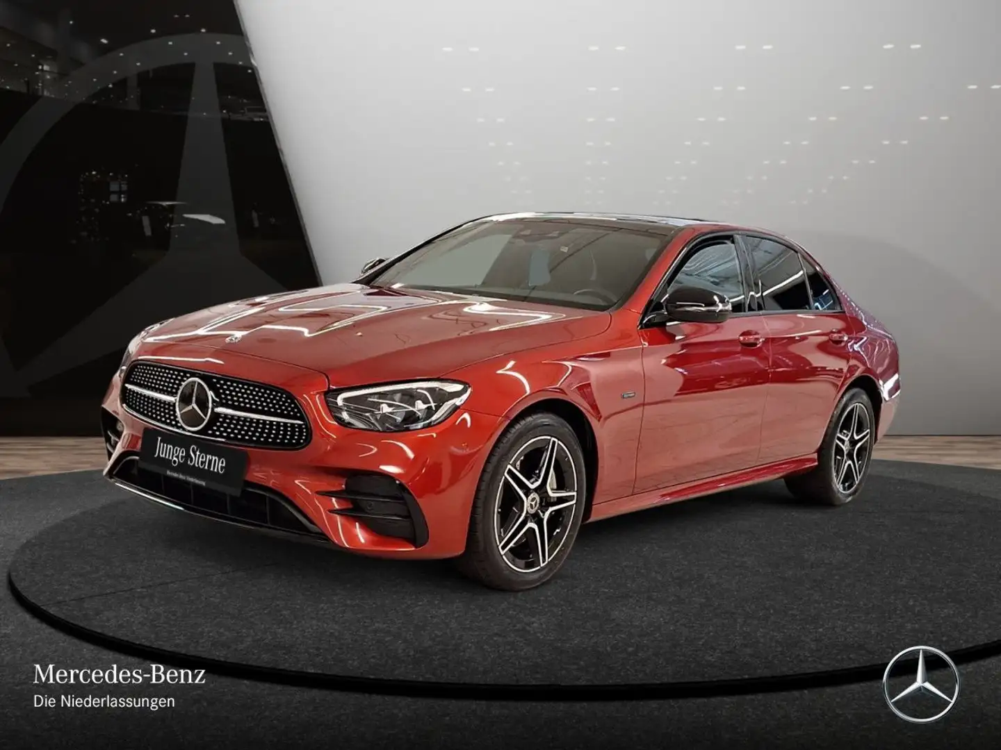 Mercedes-Benz E 300 de AMG+NIGHT+PANO+AHK+LED+FAHRASS+KAMERA+HUD Piros - 2