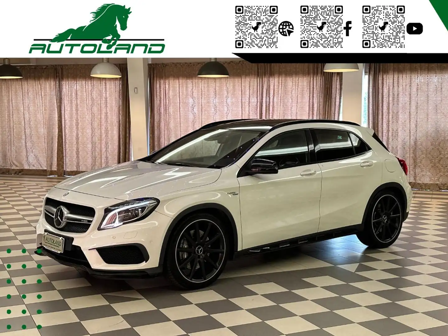 Mercedes-Benz GLA 45 AMG 4Matic TETTO SEDILI SPORTIVI FULL Bianco - 1