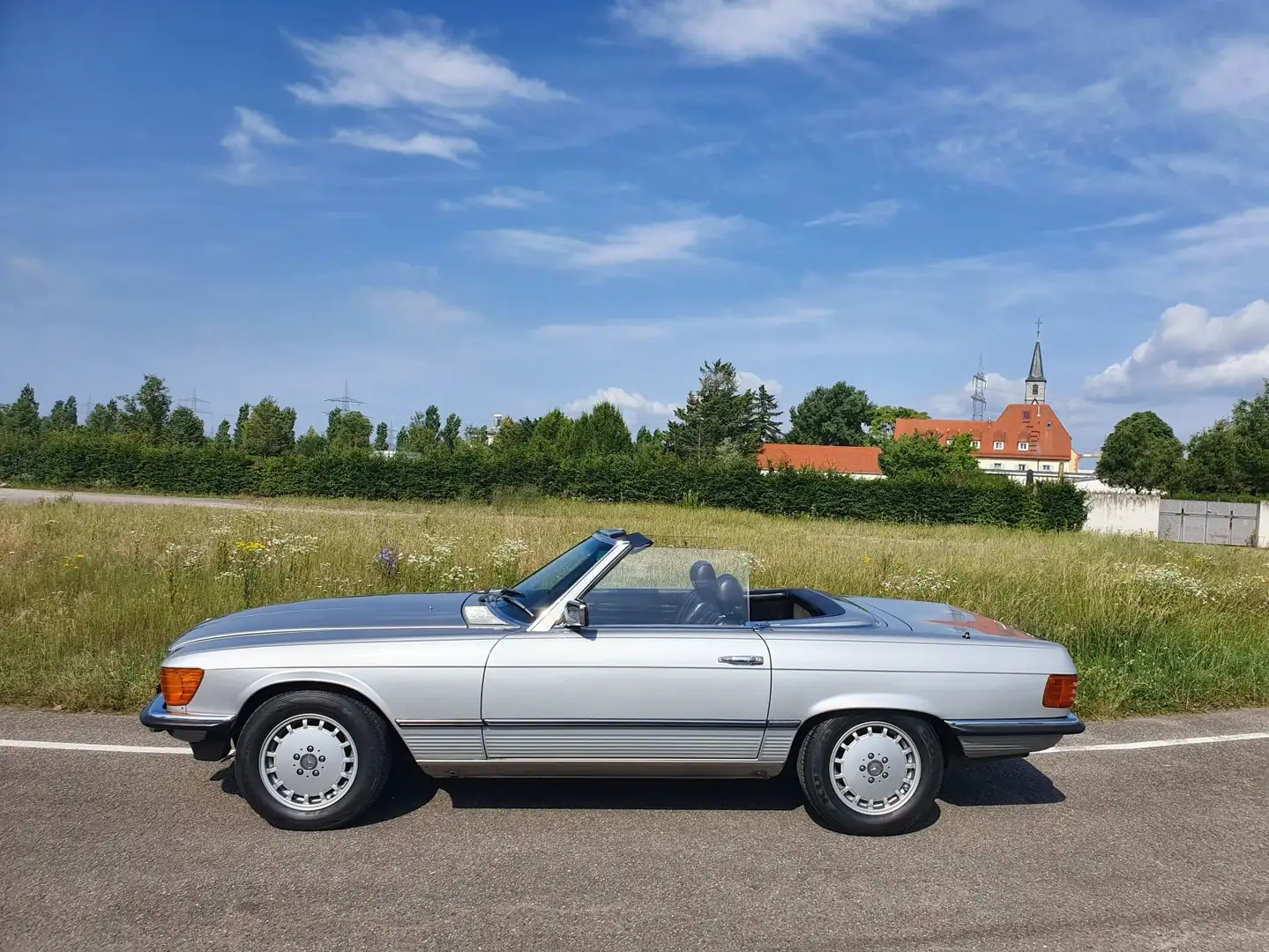 Mercedes-Benz 280 SL R107 Leder Hardtop Argent - 1