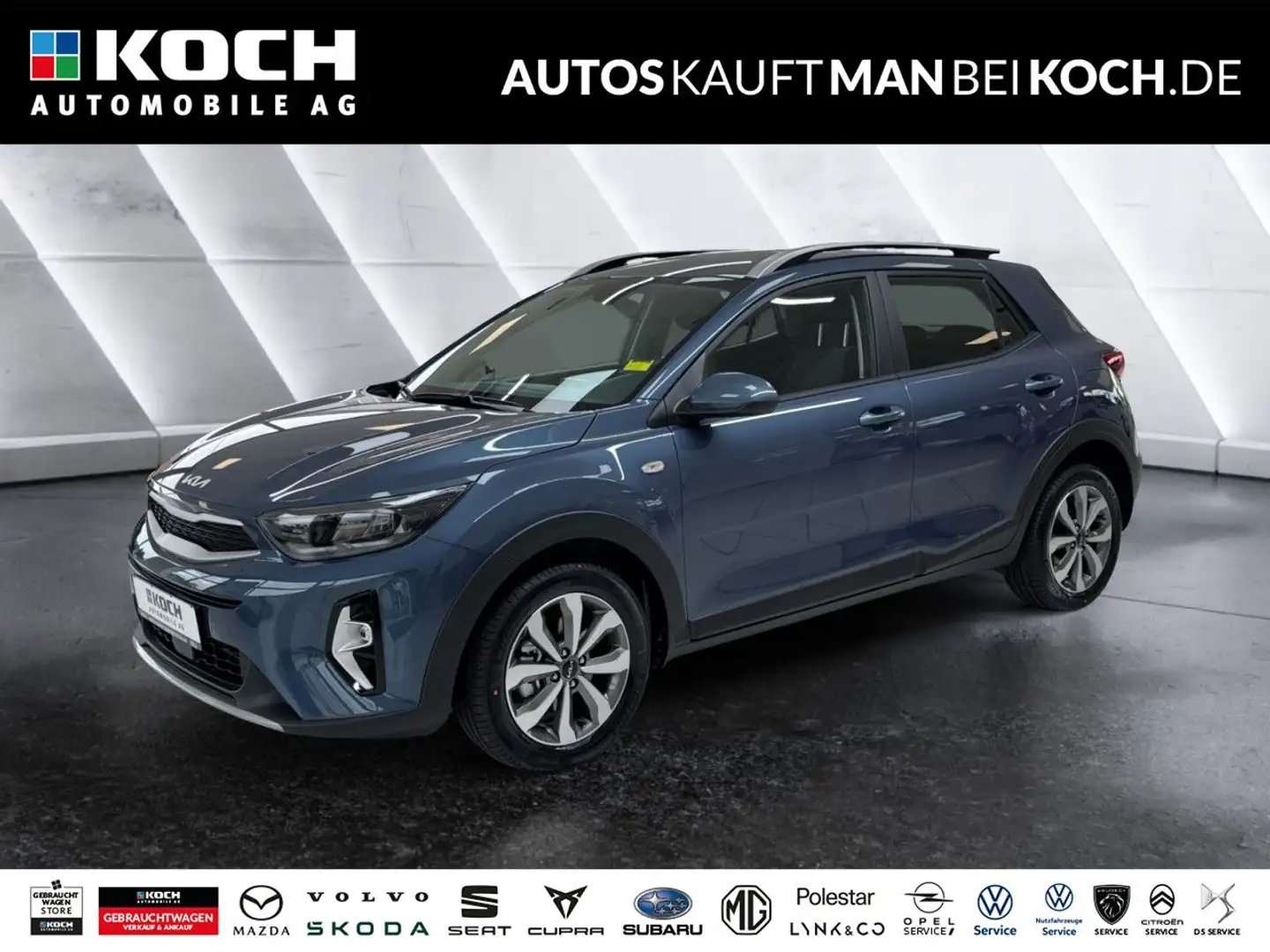Kia Stonic 1.0 T-GDI DCT APP LED ALU KLIMAA KAM SH Blau - 1