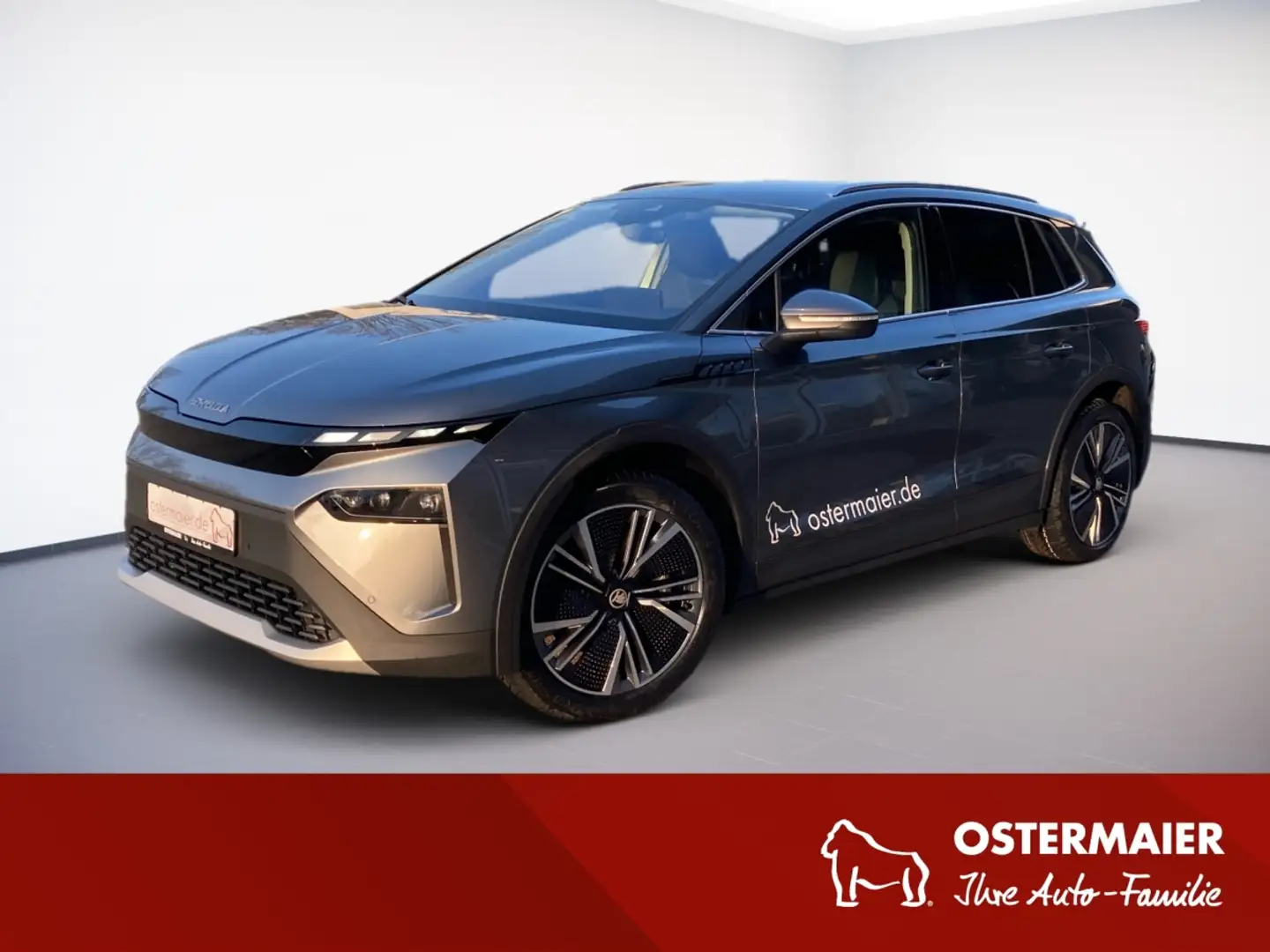 Skoda Elroq 85 AHK.PLUS.WINTER.WÄRMEPUMPE.20 ALU.LAGER! Grau - 1